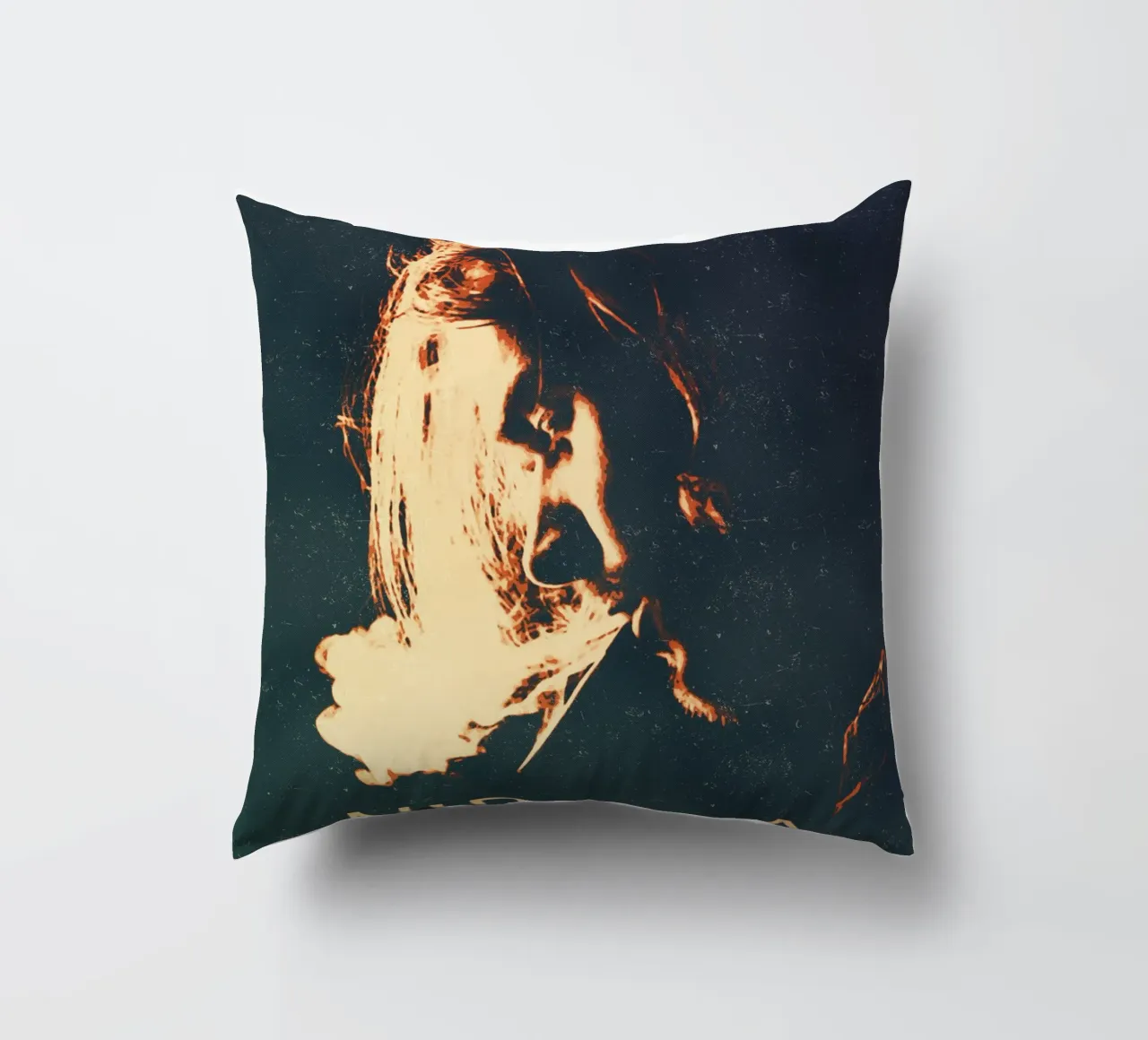 Nirvana 10 Art decorative cushion by music soul