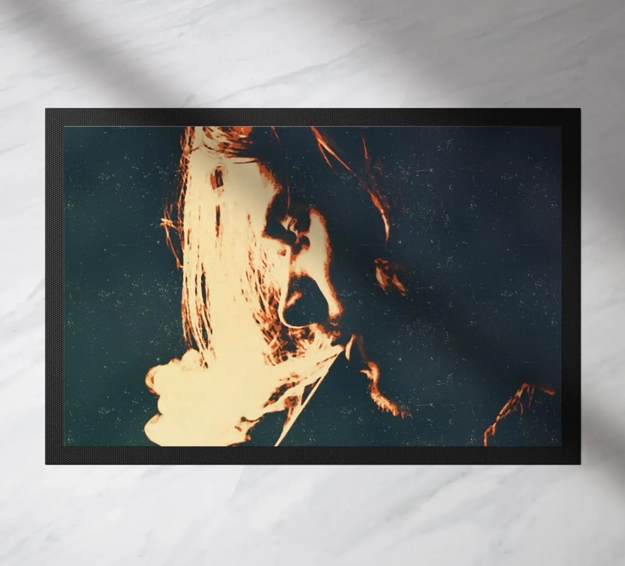 Nirvana 10 Art doormat by music soul