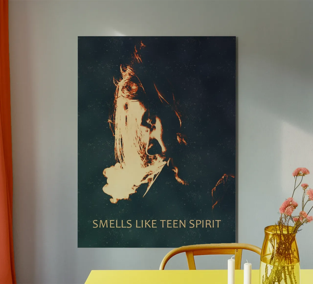 Smells Like Teen Spirit Art alu-dibond by music soul