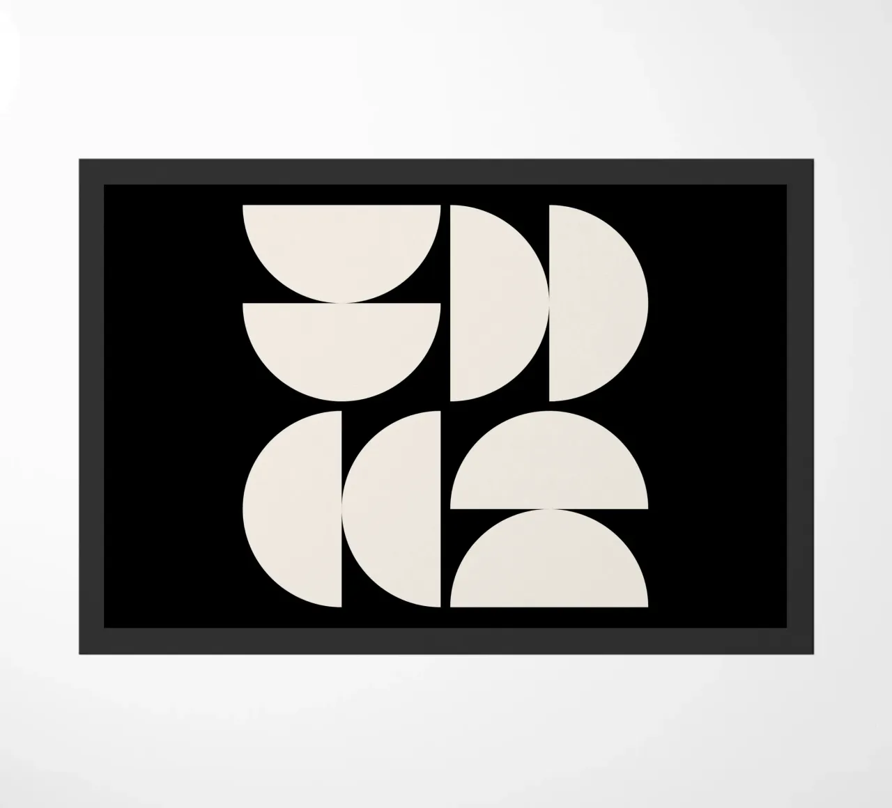 Abstrait Boho mid century Motif 14 paillasson de Paigaam Studio