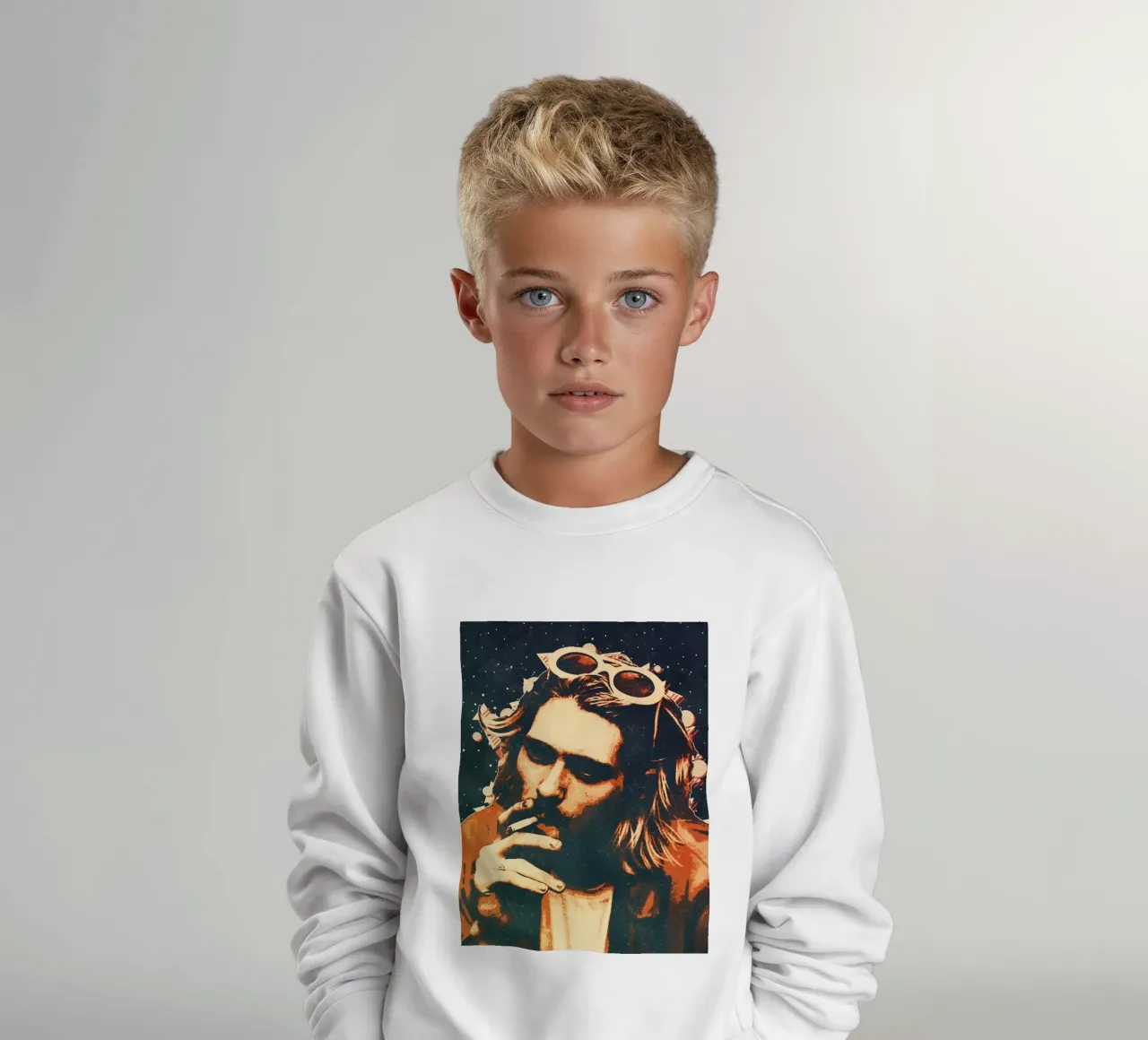 Nirvana kurt cobain 7 Art sweat enfant de music soul
