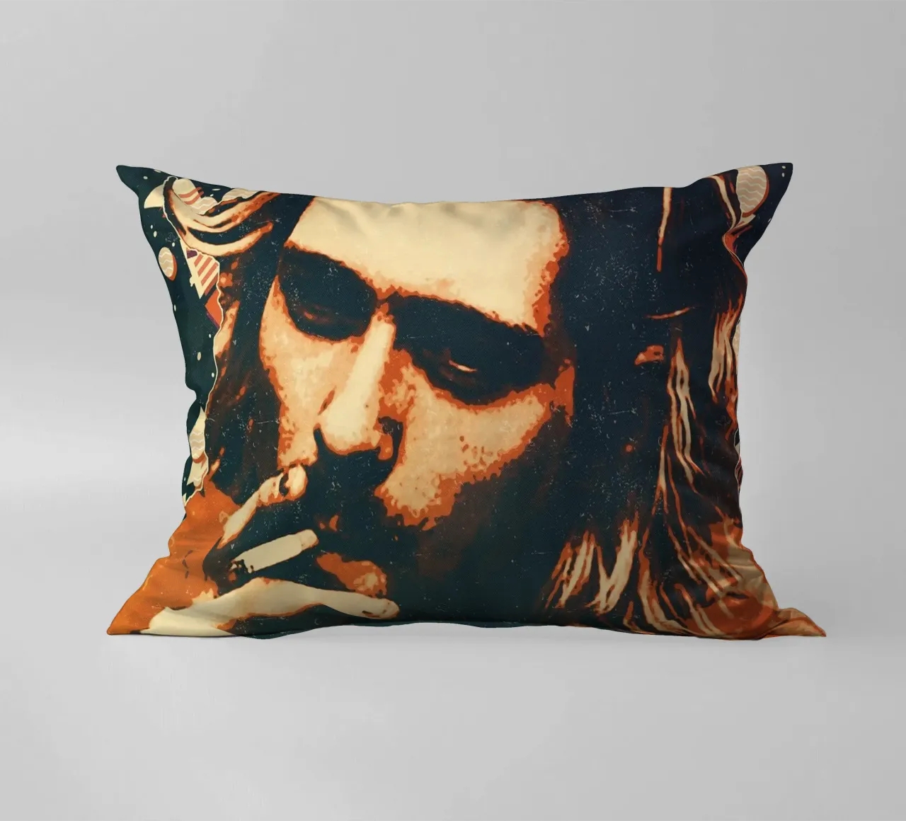 Nirvana kurt cobain 7 Kunst Kissen von music soul