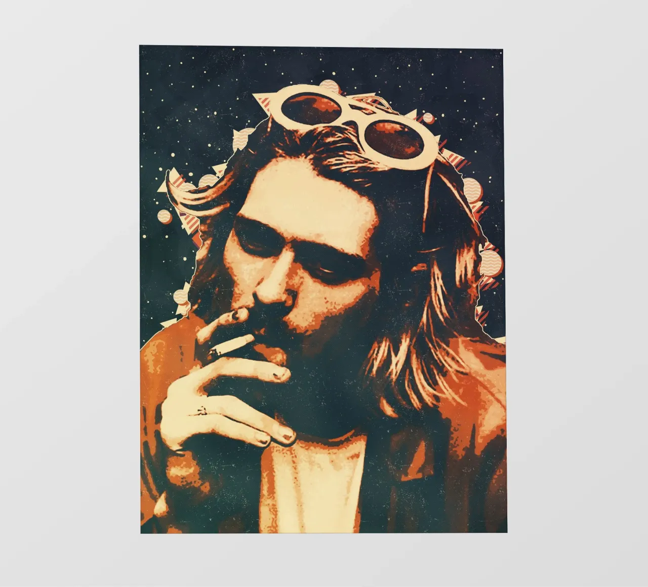 Nirvana Kurt Cobain 7 Art pvc cover by music soul