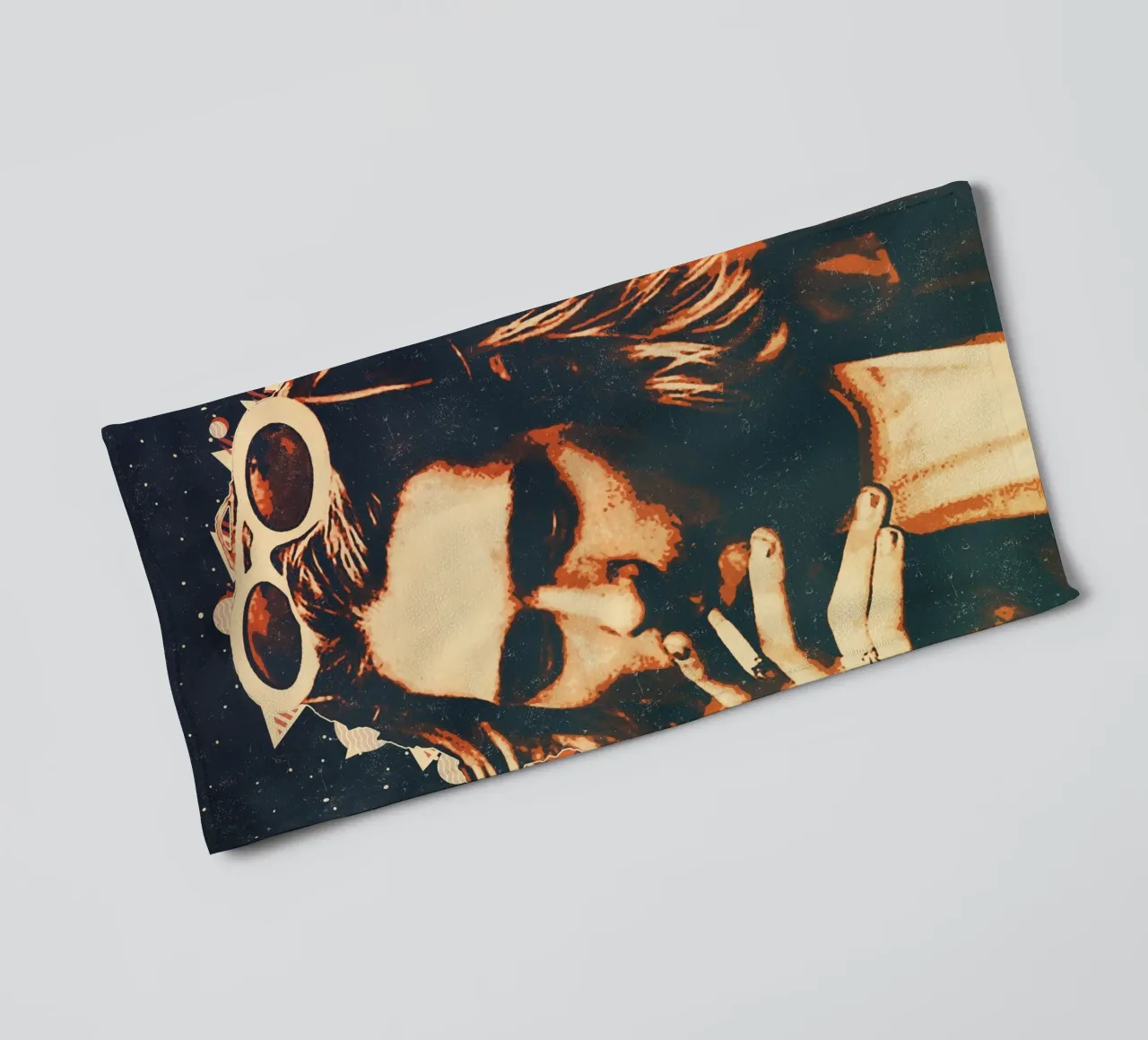 Nirvana kurt cobain 7 Art serviette de bain de music soul