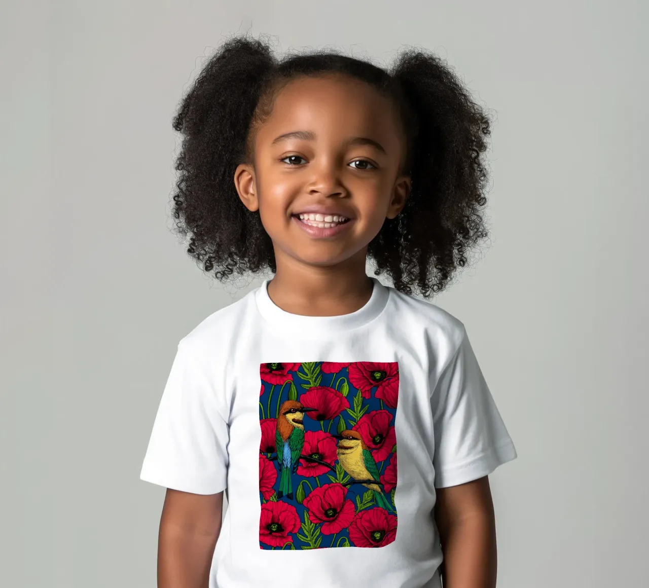 Mangiatori di api e papaveri rossi t-shirt bambini da Painted Nature