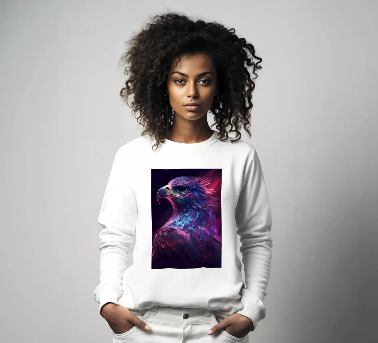 Galaxy Eagle sweatshirt by Lootprint