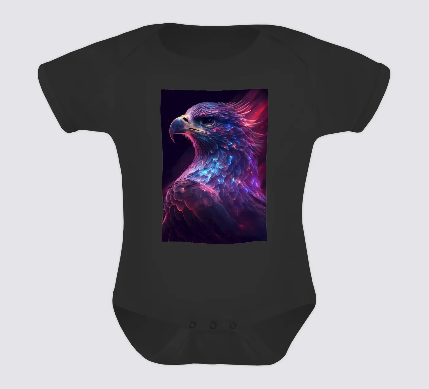 Galaxy Eagle Kurzarm Babybody von Lootprint