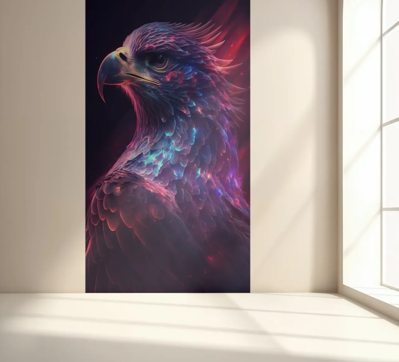 Galaxy Eagle fotobehang van Lootprint