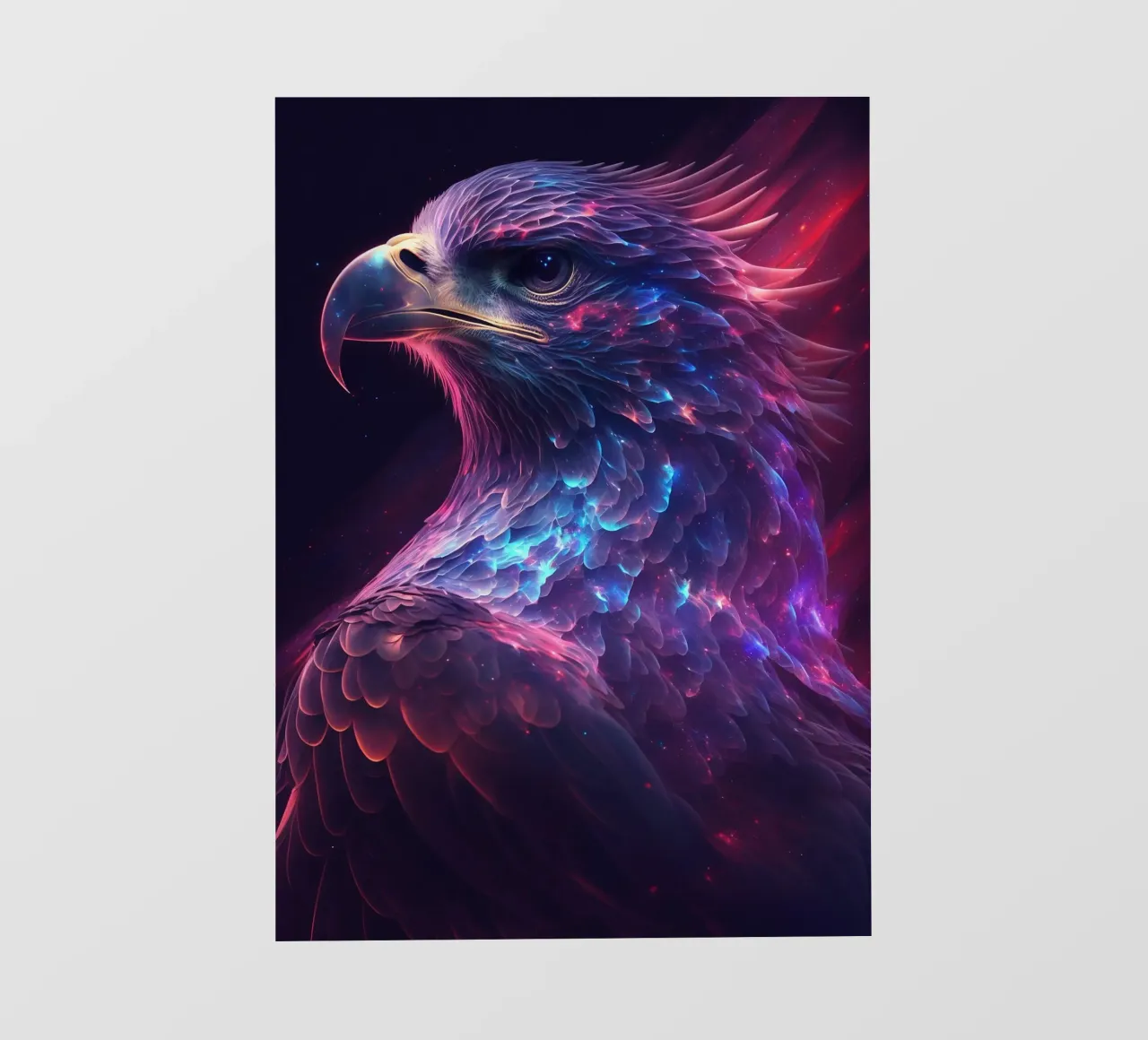 Galaxy Eagle fotobehang van Lootprint