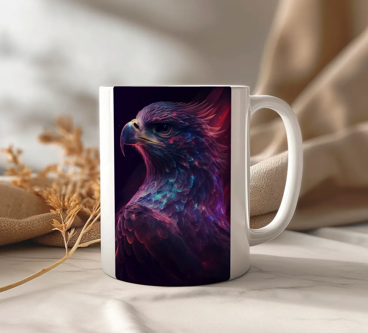 Galaxy Eagle ceramic mug by Lootprint
