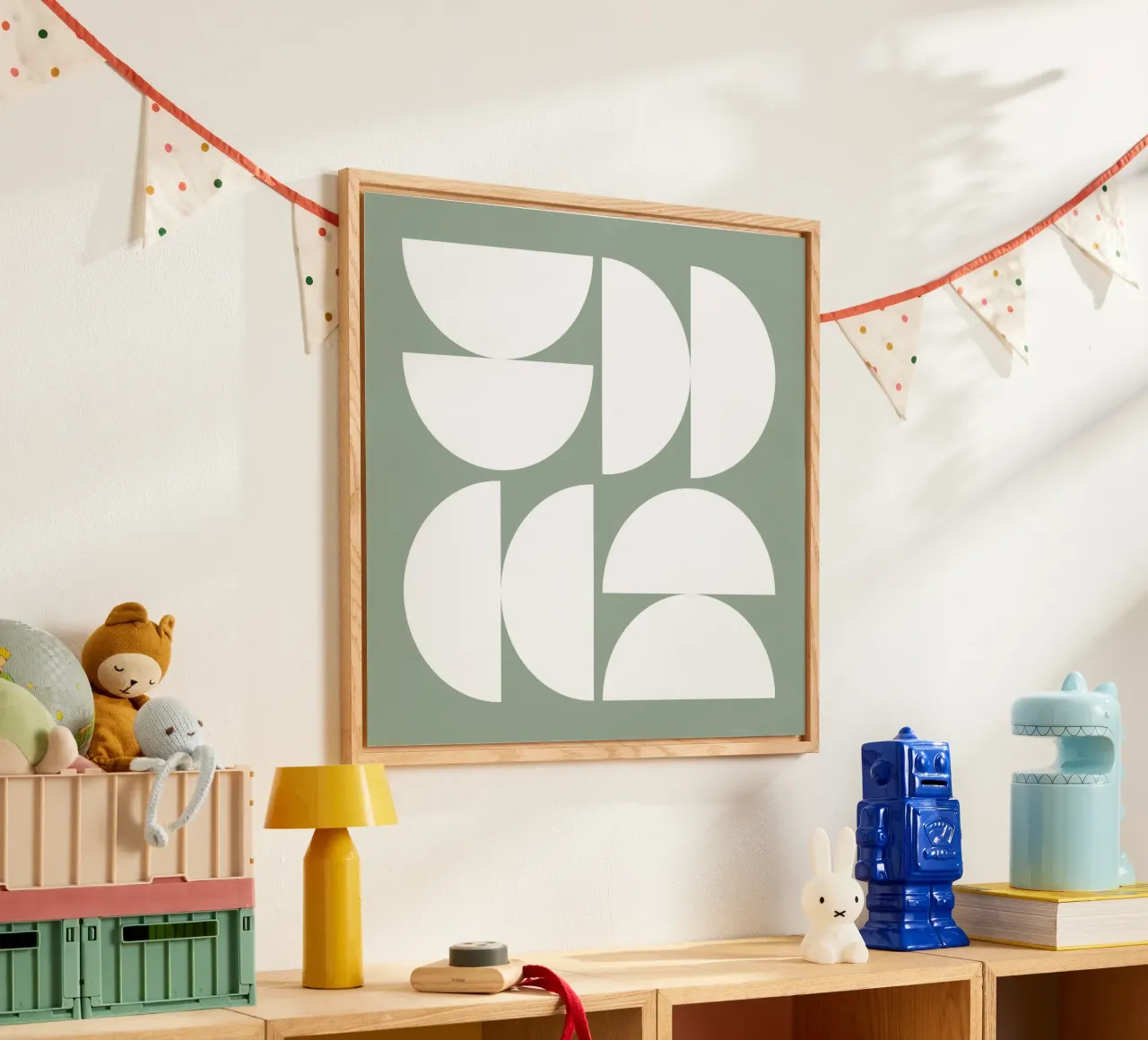 Abstrait Boho mid century Motif 16 plexiglas de Paigaam Studio
