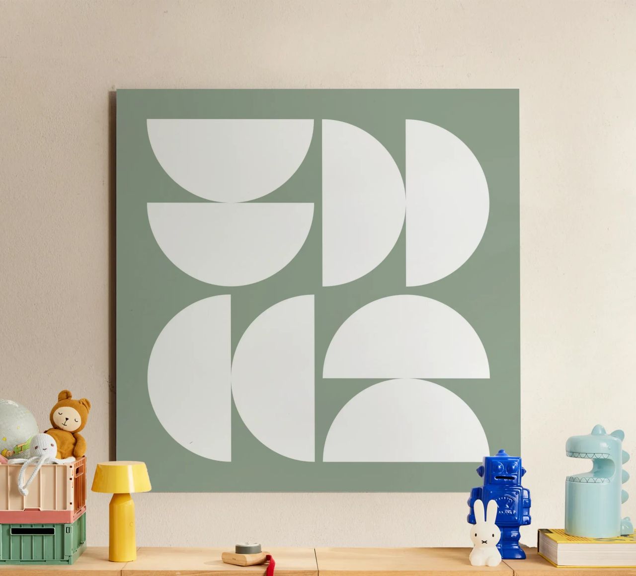 Astratto Boho metà secolo Pattern 16 alluminio dibond da Paigaam Studio