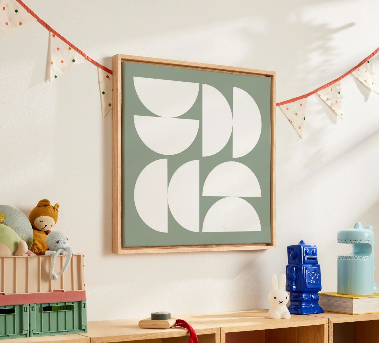 Astratto Boho metà secolo Pattern 16 tela da Paigaam Studio
