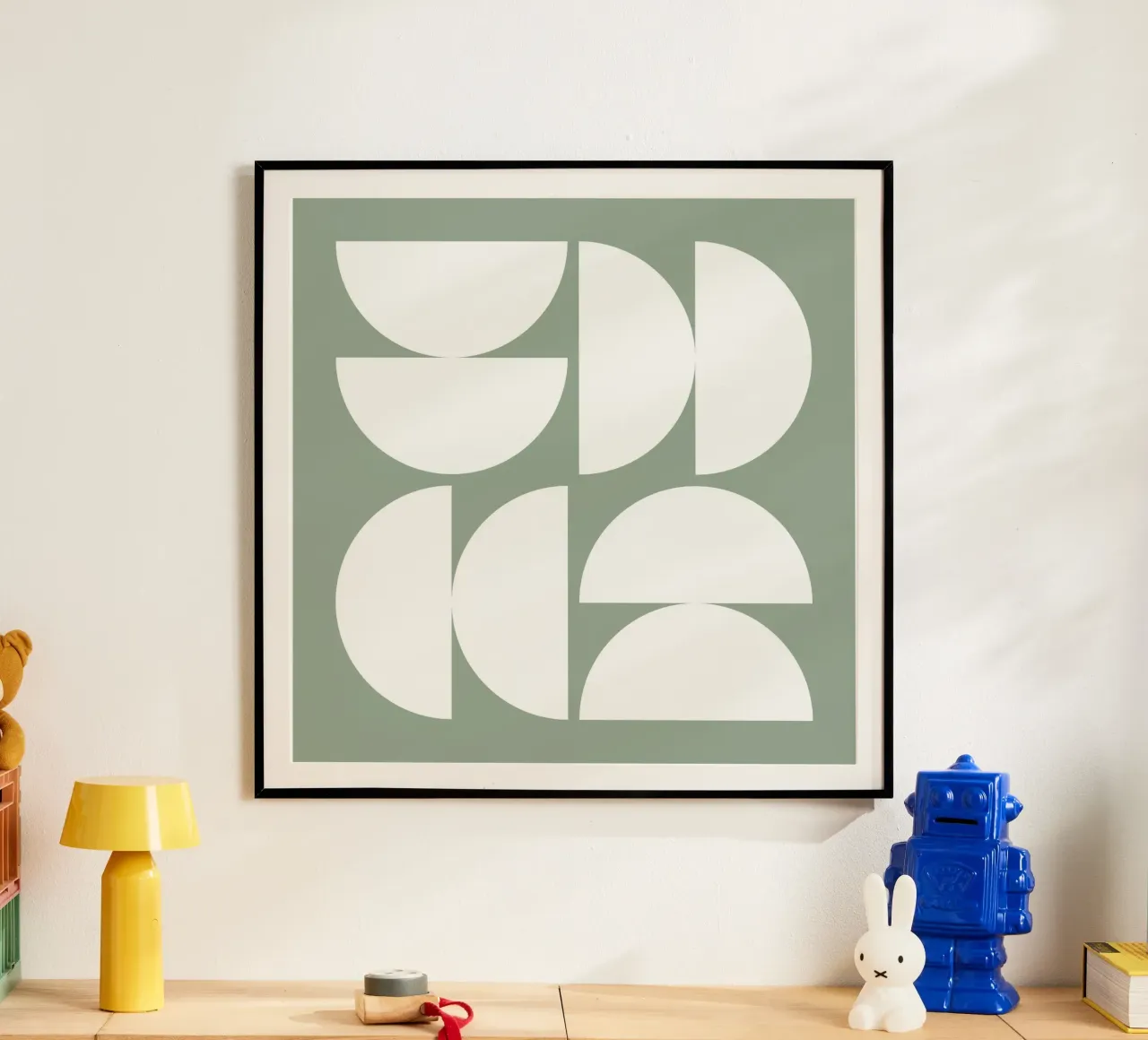 Astratto Boho metà secolo Pattern 16 poster da Paigaam Studio