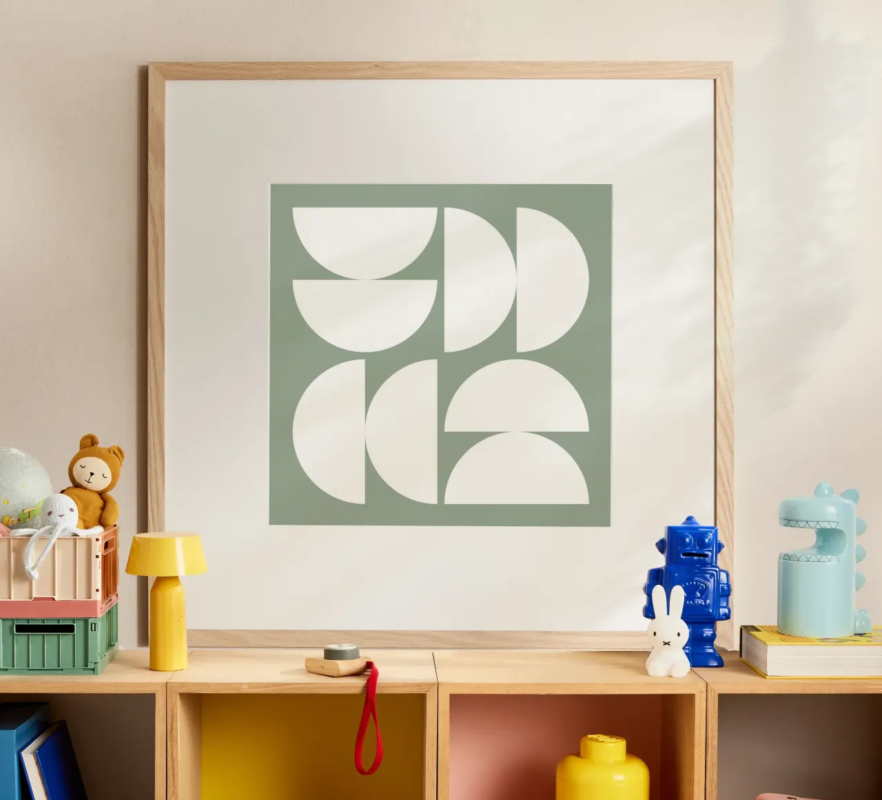 Astratto Boho metà secolo Pattern 16 poster da Paigaam Studio