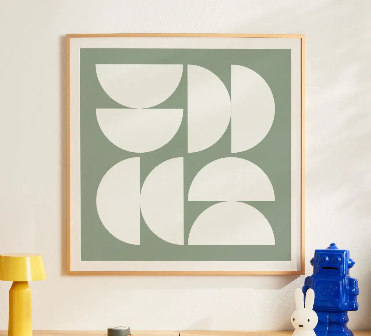 Astratto Boho metà secolo Pattern 16 poster da Paigaam Studio