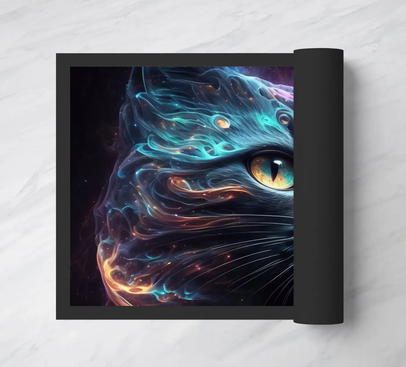 Galaxy Cat doormat by Lootprint
