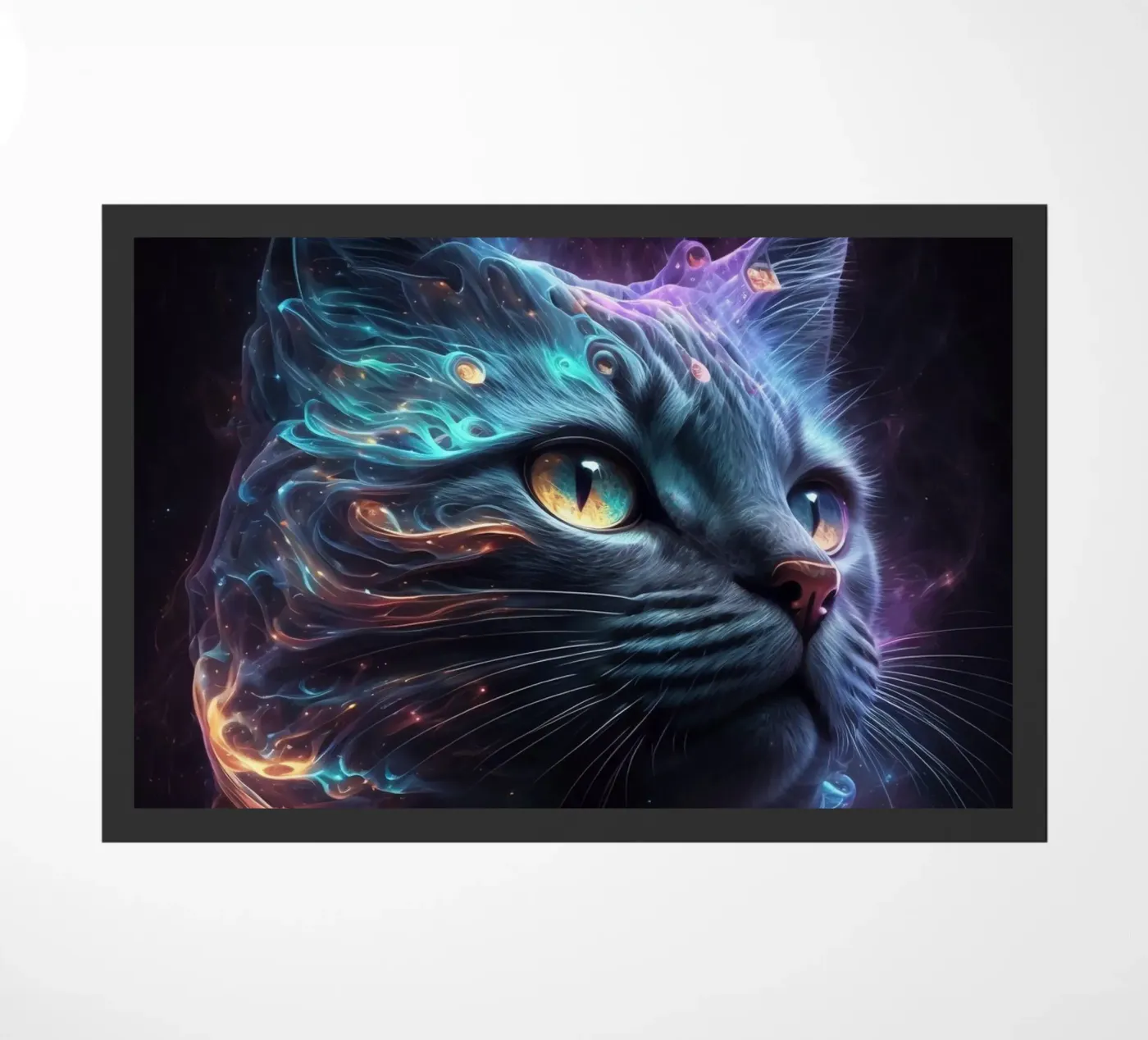 Galaxy Cat doormat by Lootprint