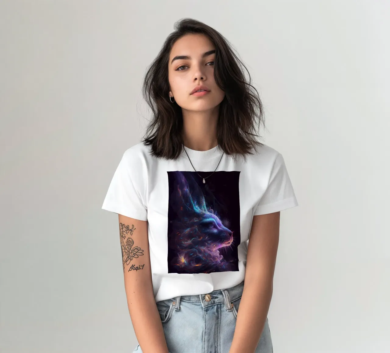 Coniglio della galassia t-shirt da Lootprint