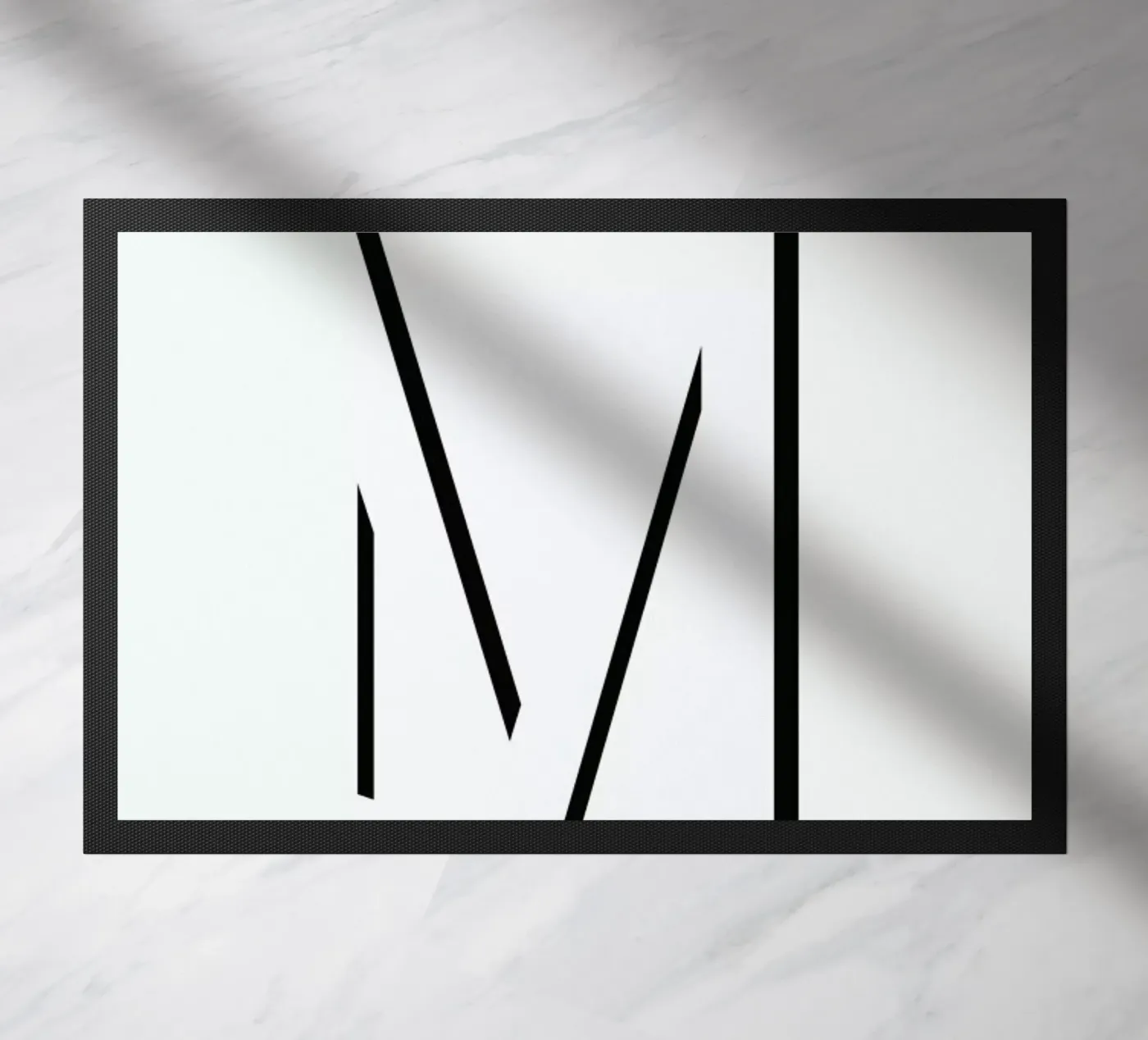 Alpha - M doormat by Emerybloom