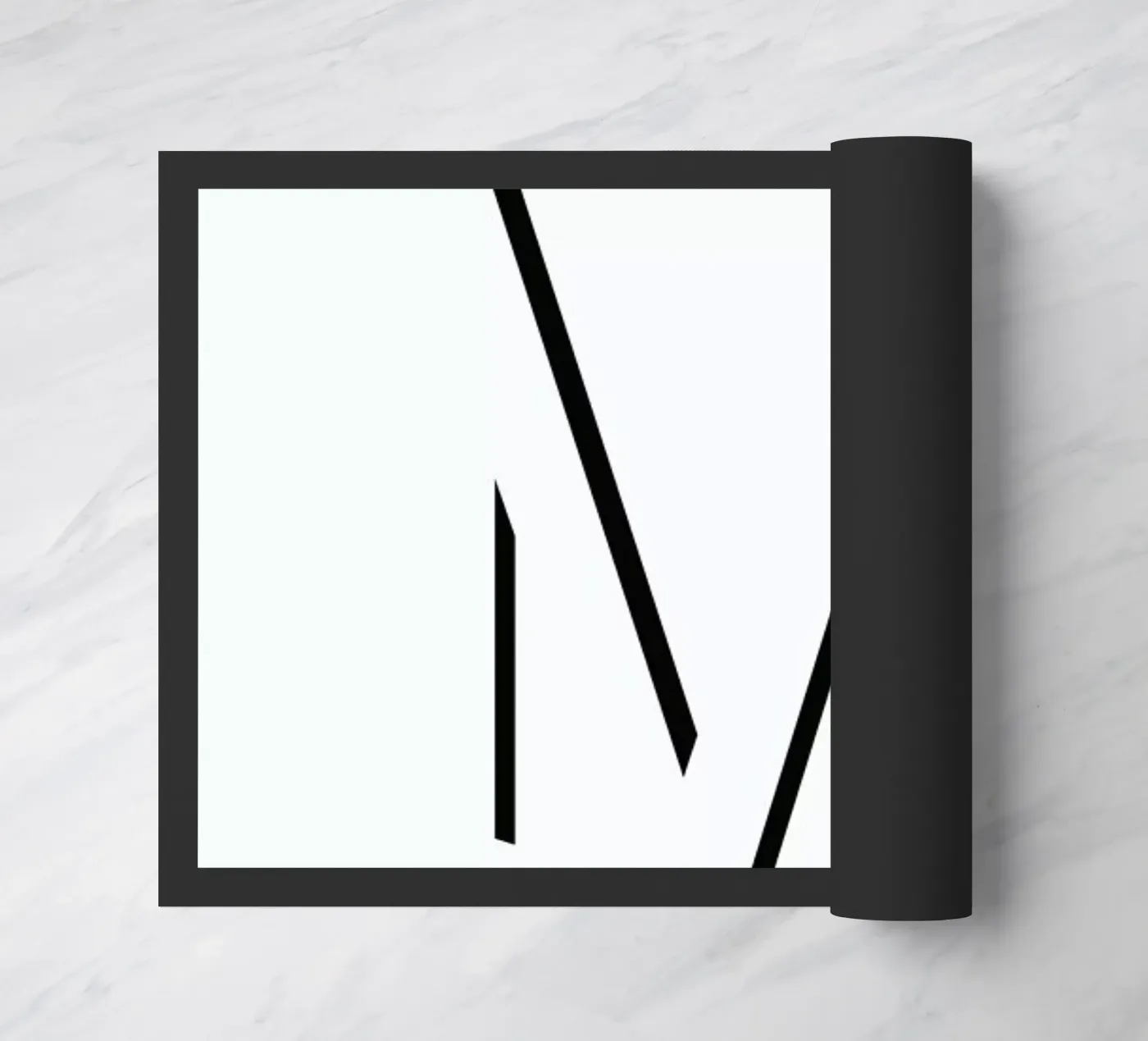 Alpha - M doormat by Emerybloom