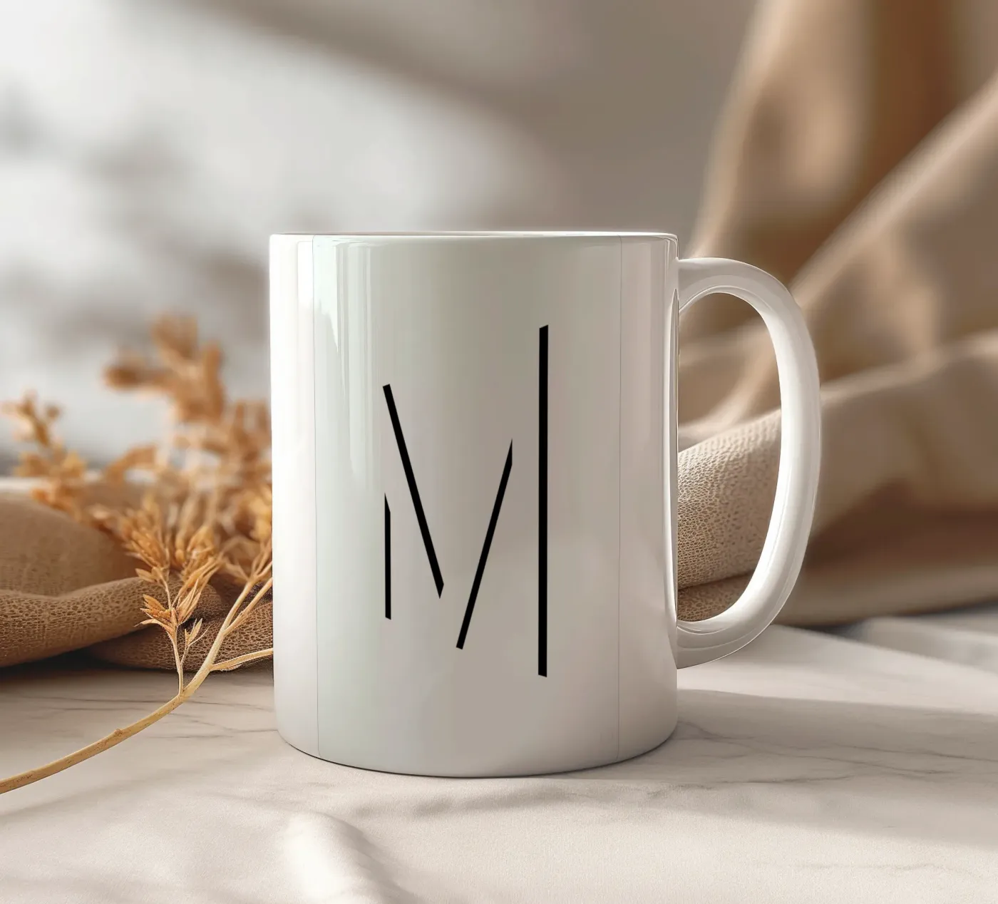 Alpha - M ceramic mug by Emerybloom