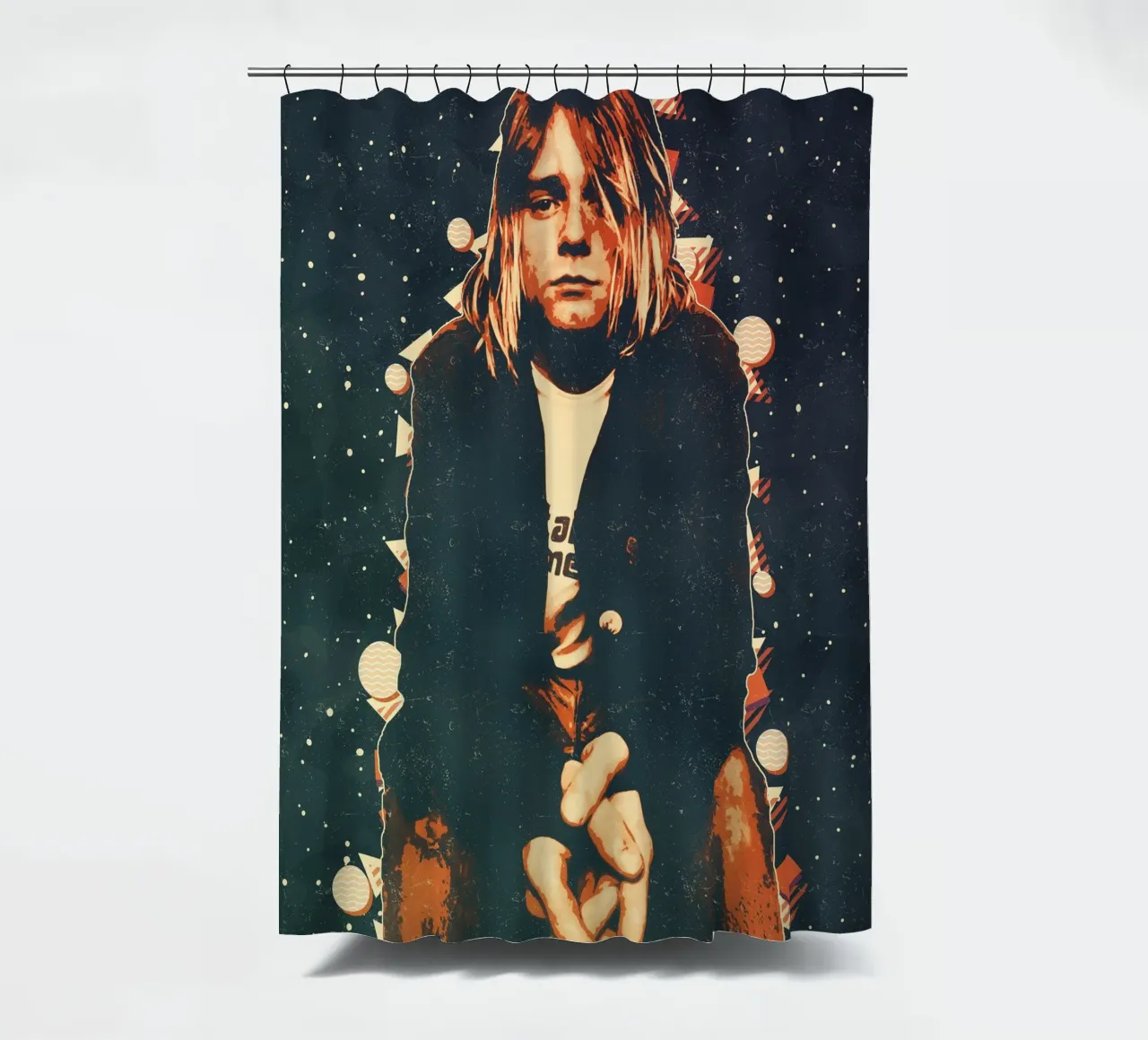 Nirvana Kurt Cobain 8 Kunst Duschvorhang von music soul