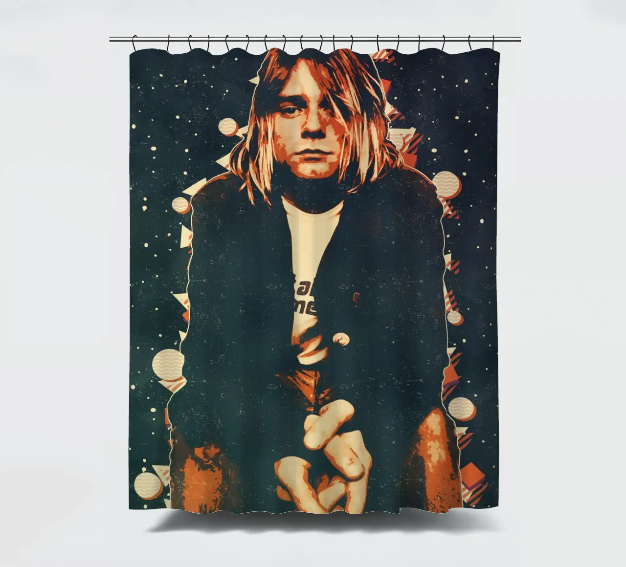 Nirvana Kurt Cobain 8 Kunst Duschvorhang von music soul