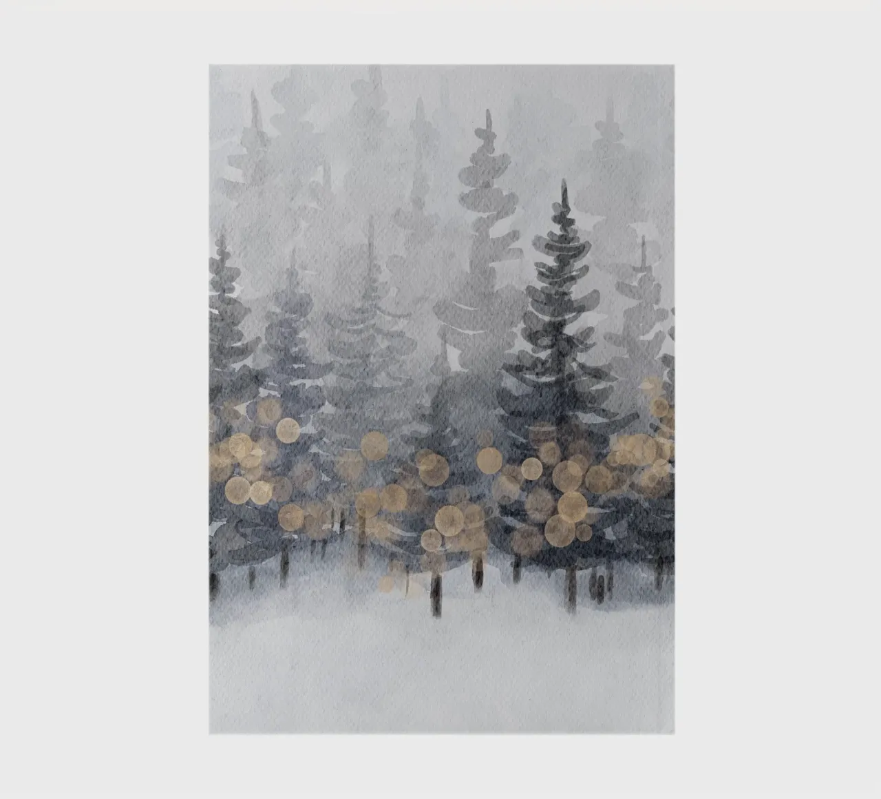 Goldener Winterwald notebook by Ohkimiko