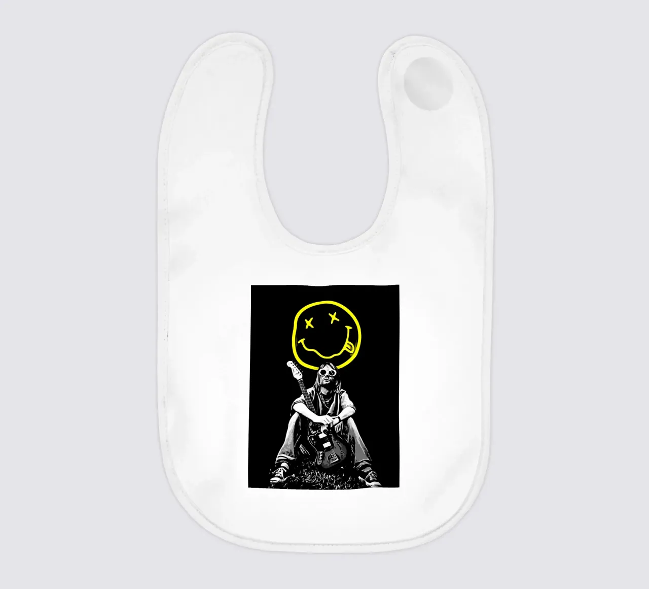Smiley Face nirvana kurt cobain 1 bavaglino da music soul