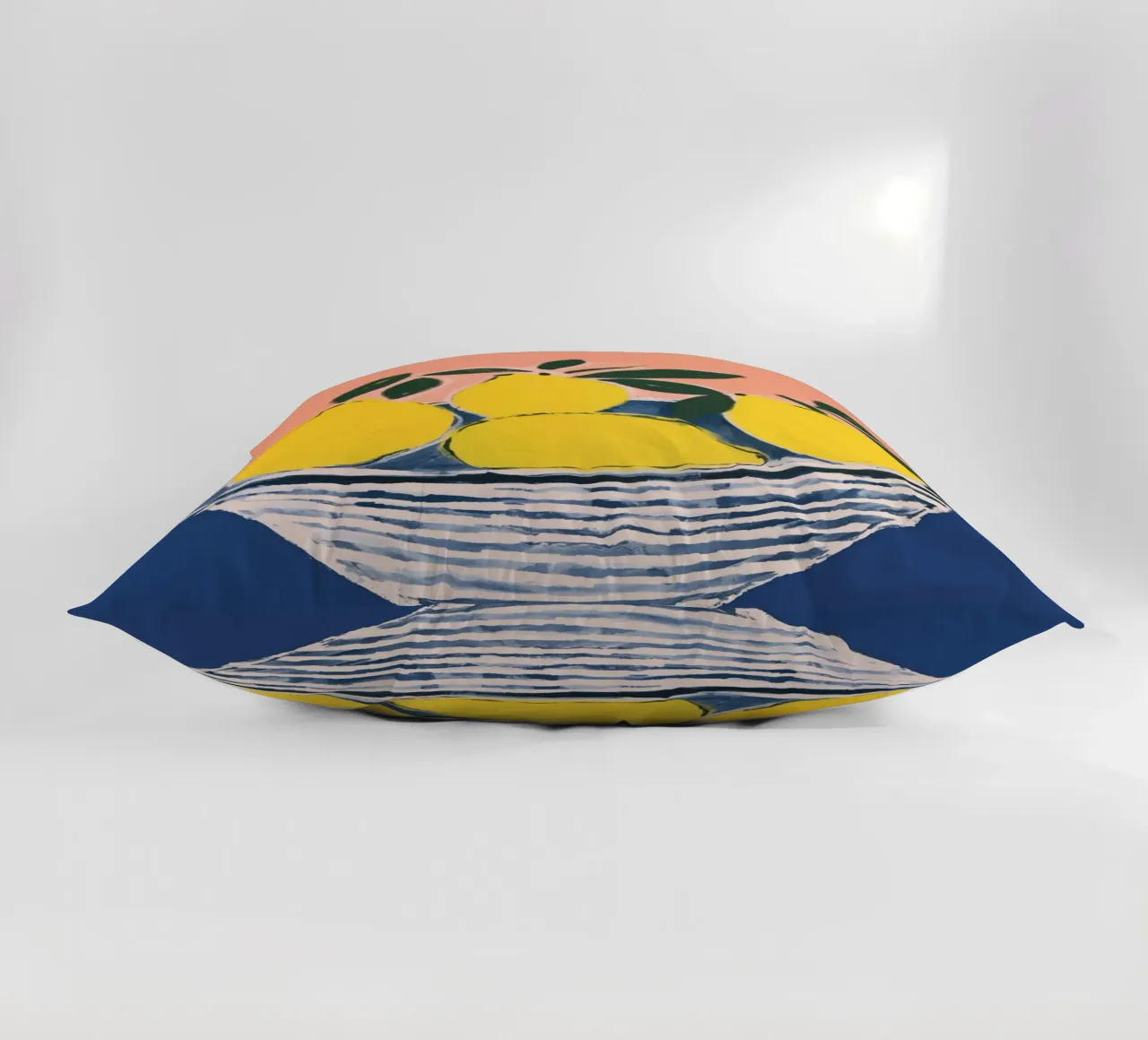Boho Bella Vita 1 Lemons 1 decorative cushion by Boho Print Collection