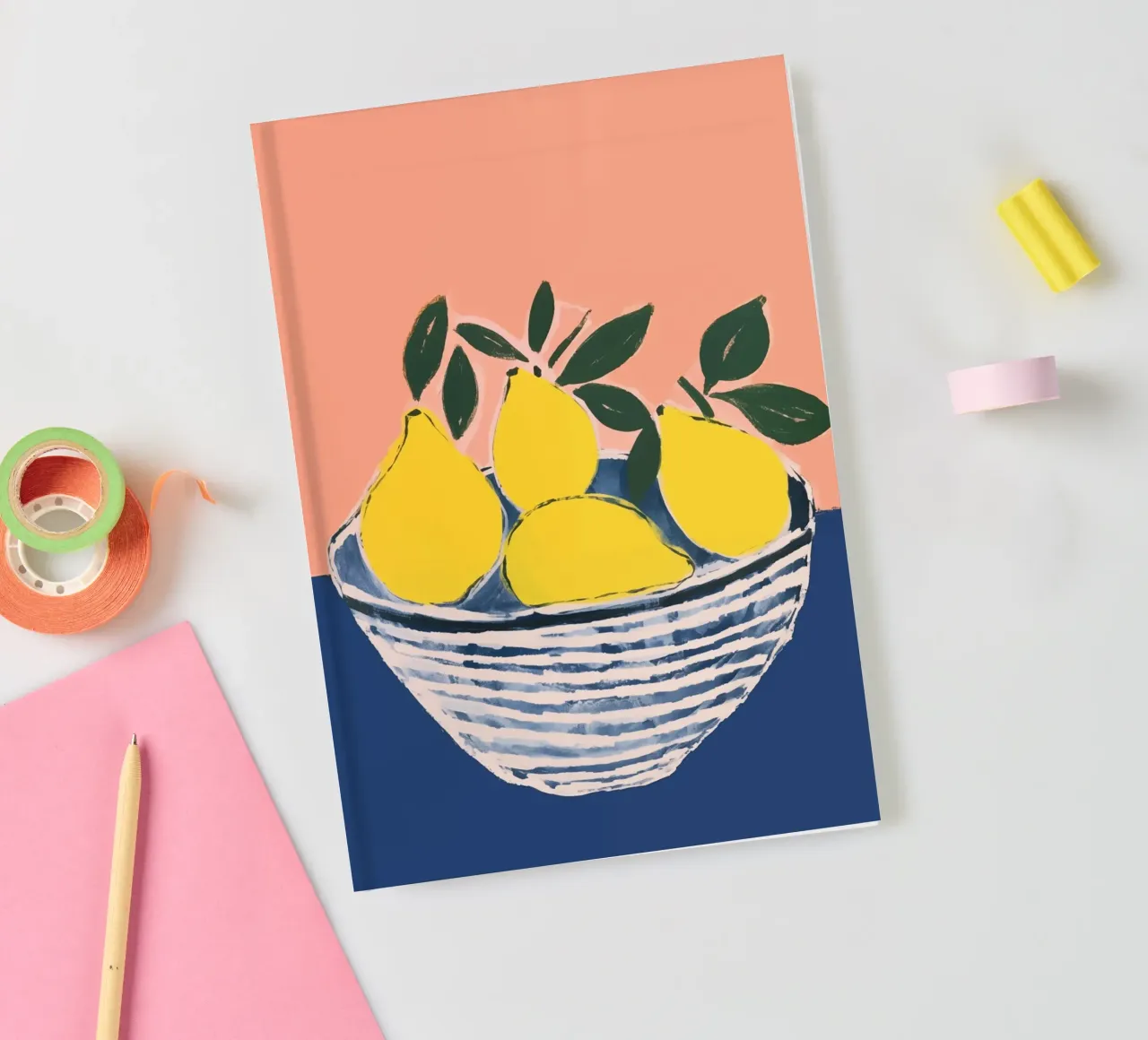 Boho Bella Vita 1 Lemons 1 notebook by Boho Print Collection