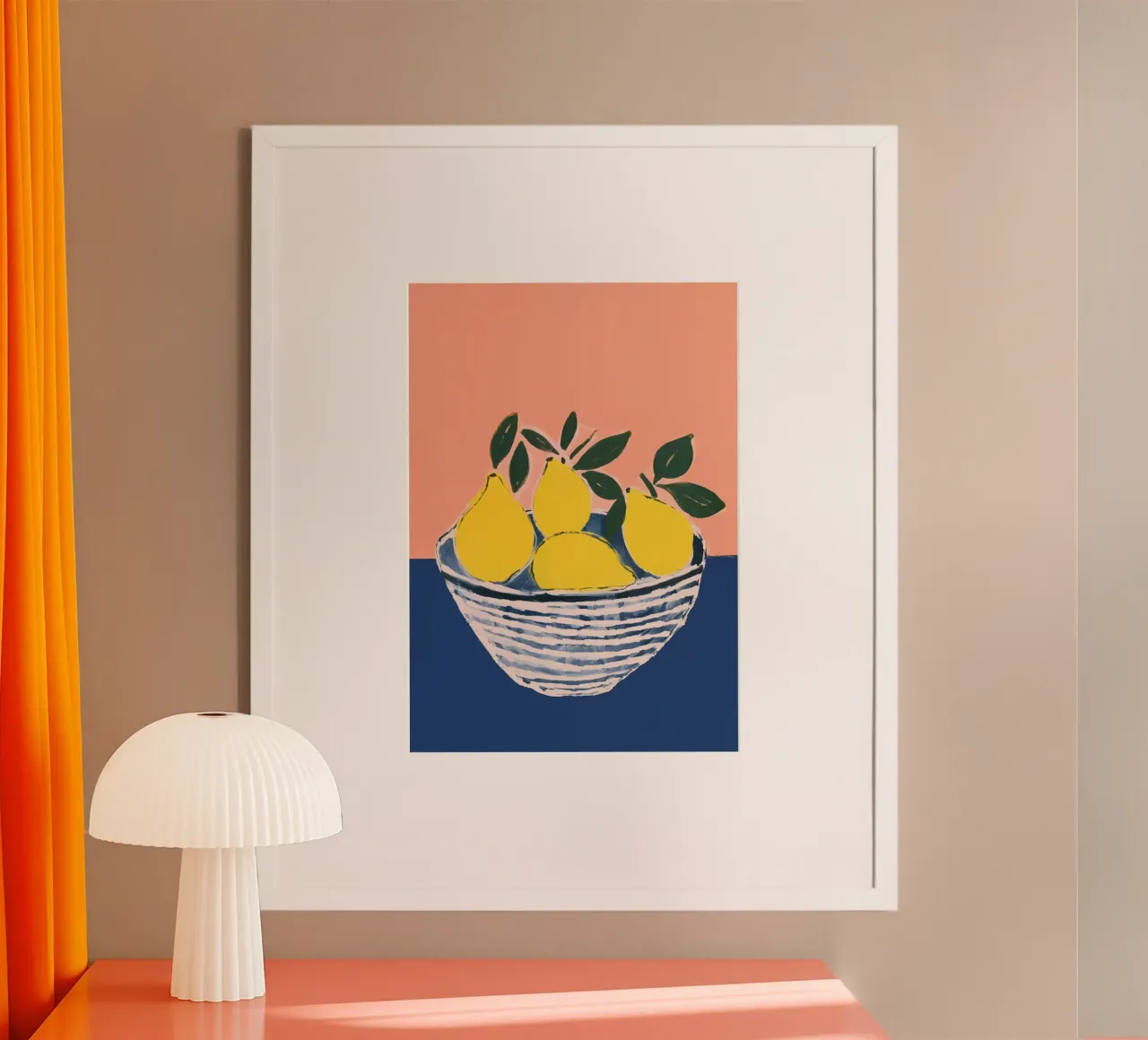 Boho Bella Vita 1 Lemons 1 poster by Boho Print Collection