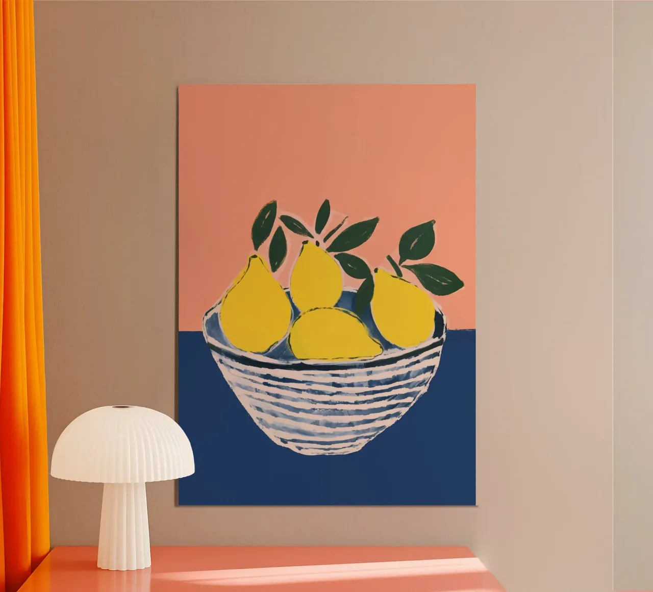 Boho Bella Vita 1 Lemons 1 poster by Boho Print Collection