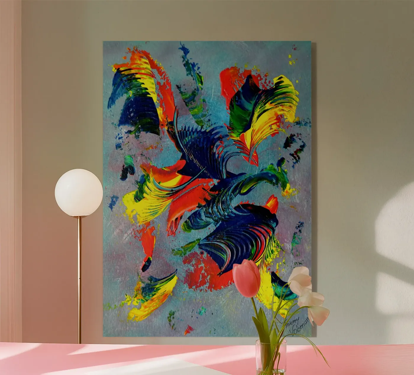 IDEAL GIFT 78 plexiglass da Thierry Vobmann Abstract painting