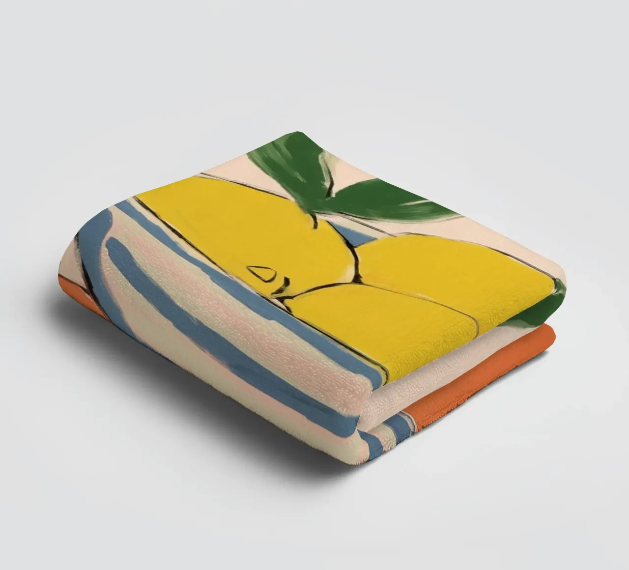 Boho Bella Vita 1 Lemons 2 asciugamano da bagno da Boho Print Collection
