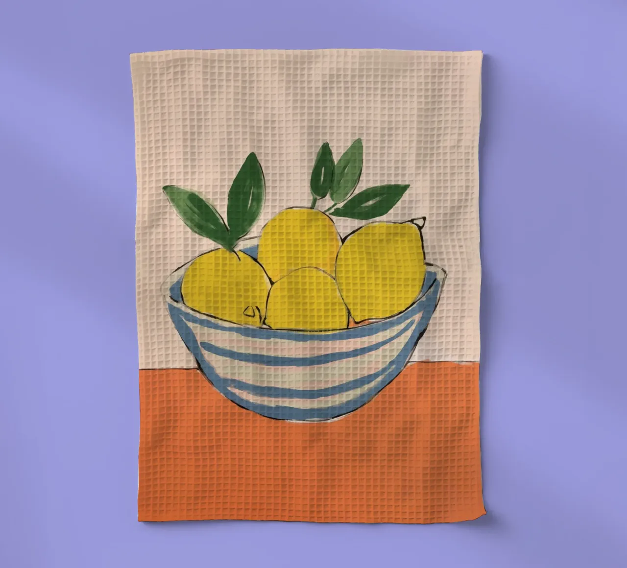 Boho Bella Vita 1 Lemons 2 canovaccio da cucina da Boho Print Collection