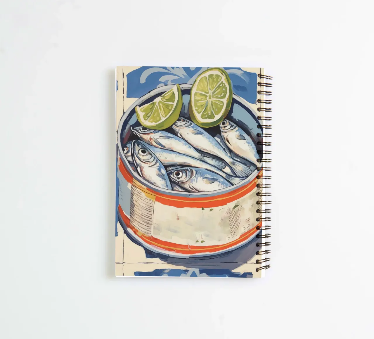 Boho Bella Vita 2 Fish 1 spiral notebook by Boho Print Collection
