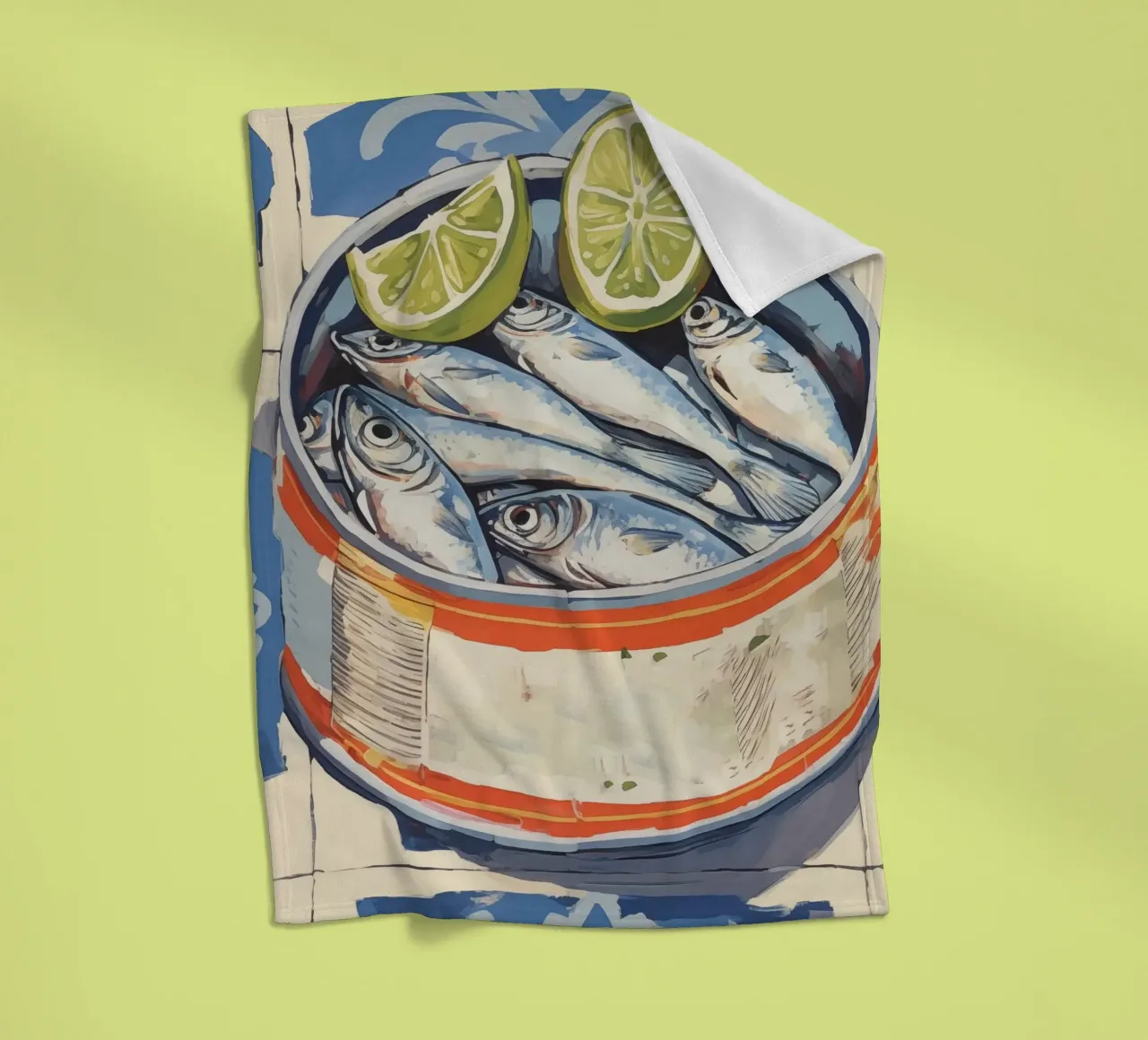 Boho Bella Vita 2 Fish 1 fleece blanket by Boho Print Collection