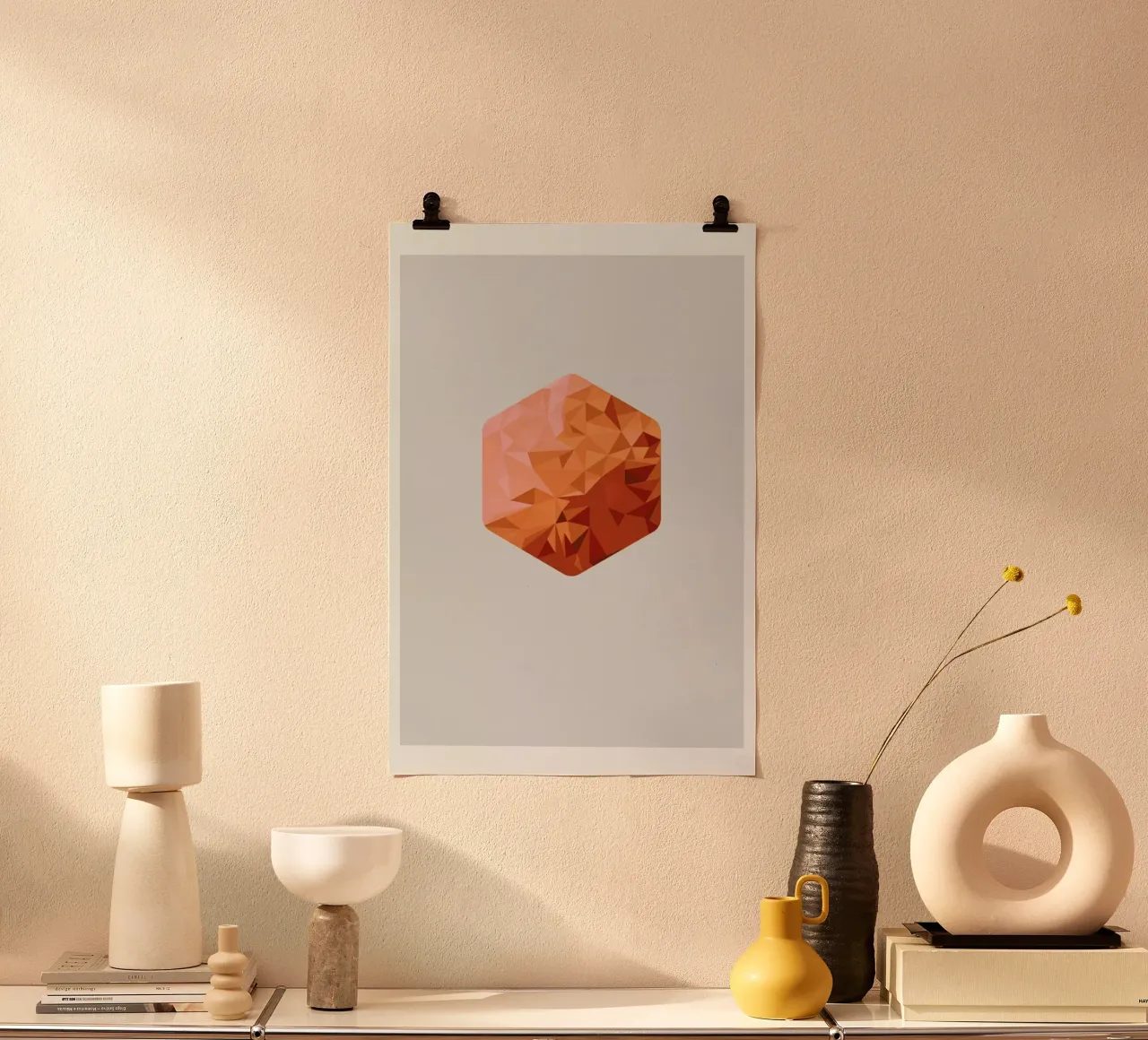 Dusk poster con telaio in alluminio da Emerybloom