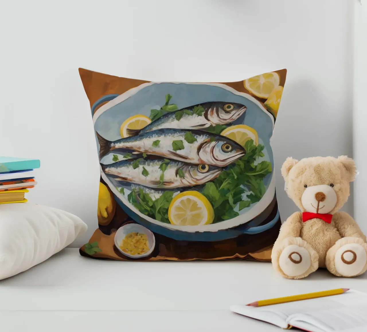 Boho Bella Vita 2 Fish 2 cuscino da Boho Print Collection