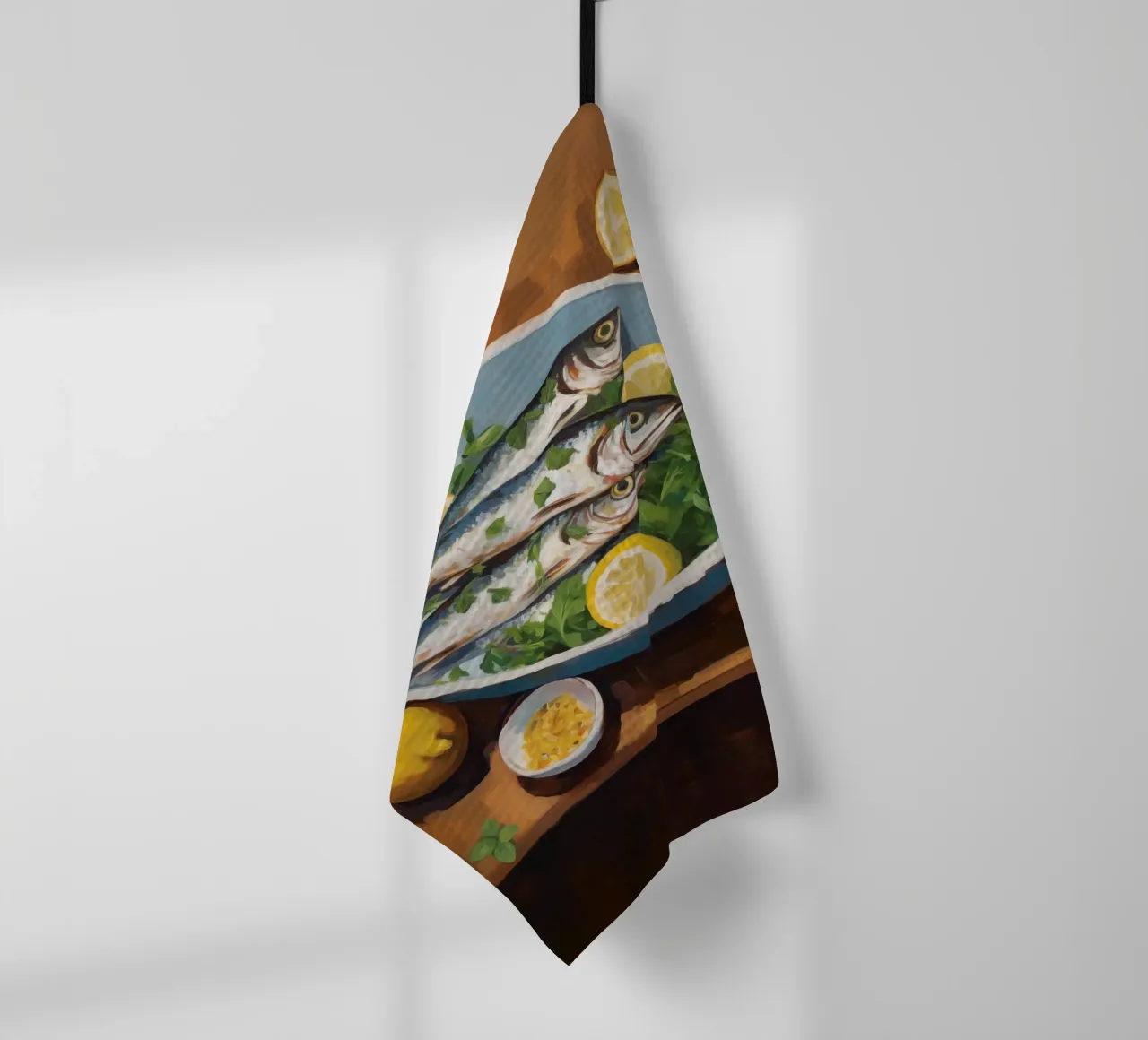 Boho Bella Vita 2 Fish 2 canovaccio da cucina da Boho Print Collection