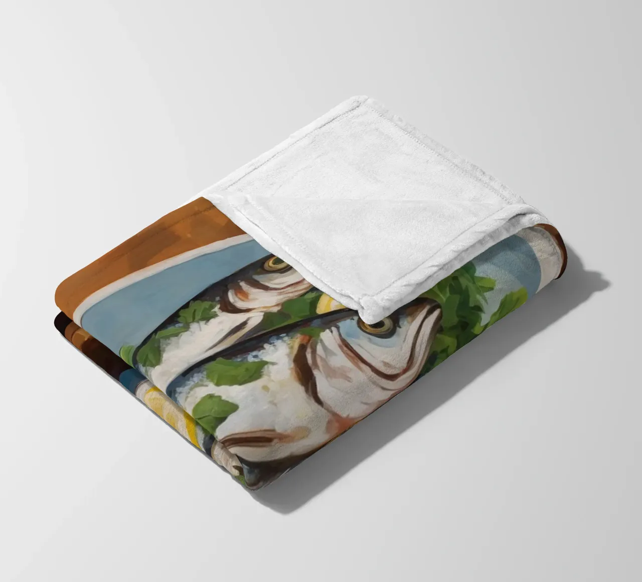 Boho Bella Vita 2 Fish 2 coperta in pile da Boho Print Collection