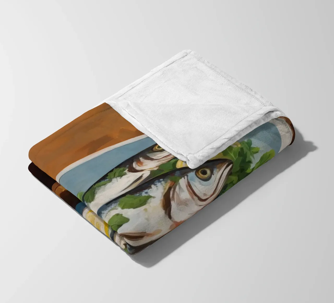 Boho Bella Vita 2 Fish 2 coperta in pile da Boho Print Collection