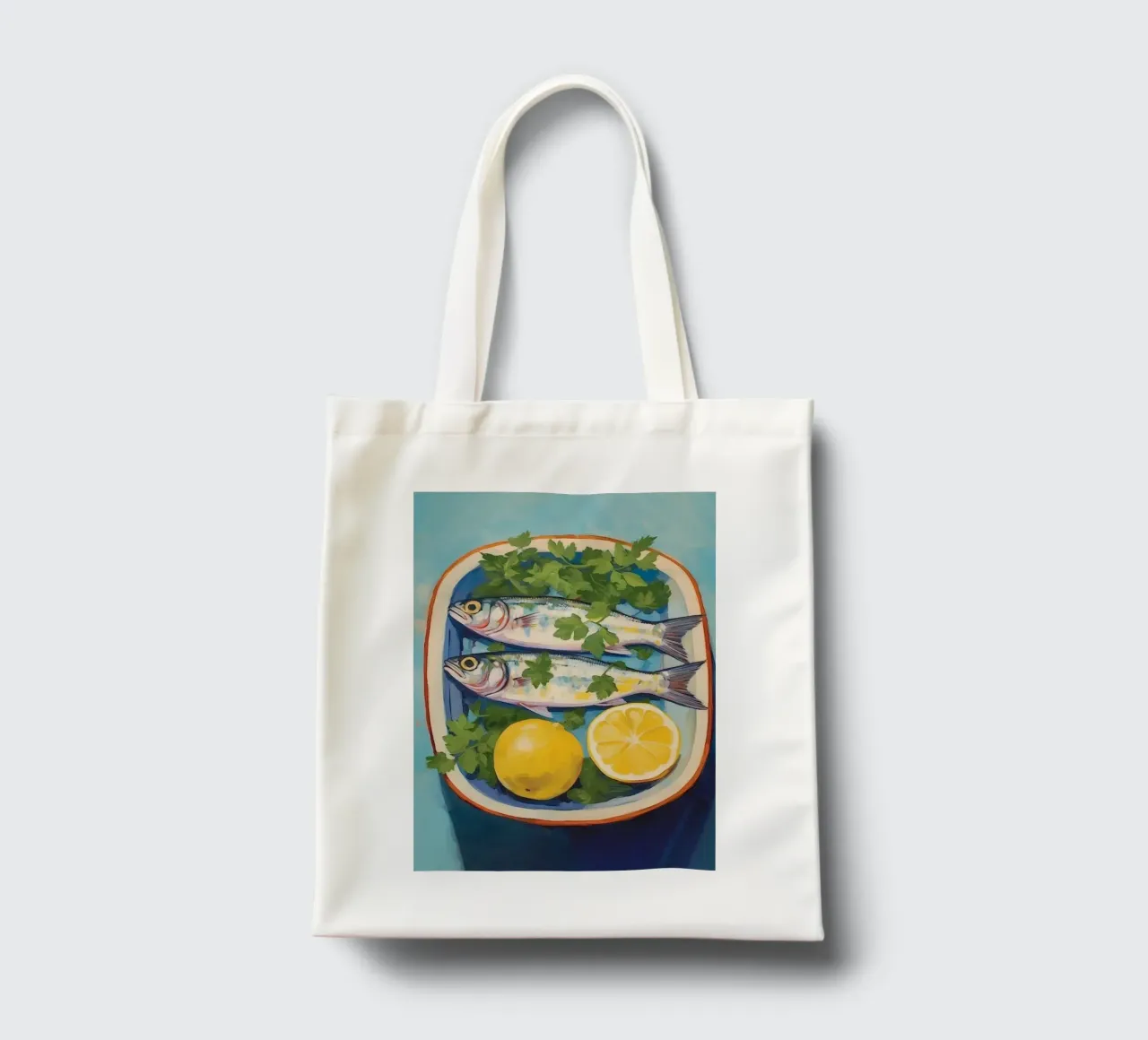 Boho Bella Vita 2 Fish 4 borsa in juta da Boho Print Collection