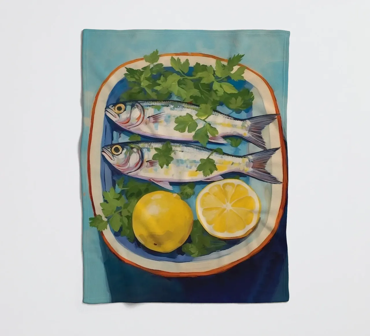 Boho Bella Vita 2 Fish 4 coperta in pile da Boho Print Collection