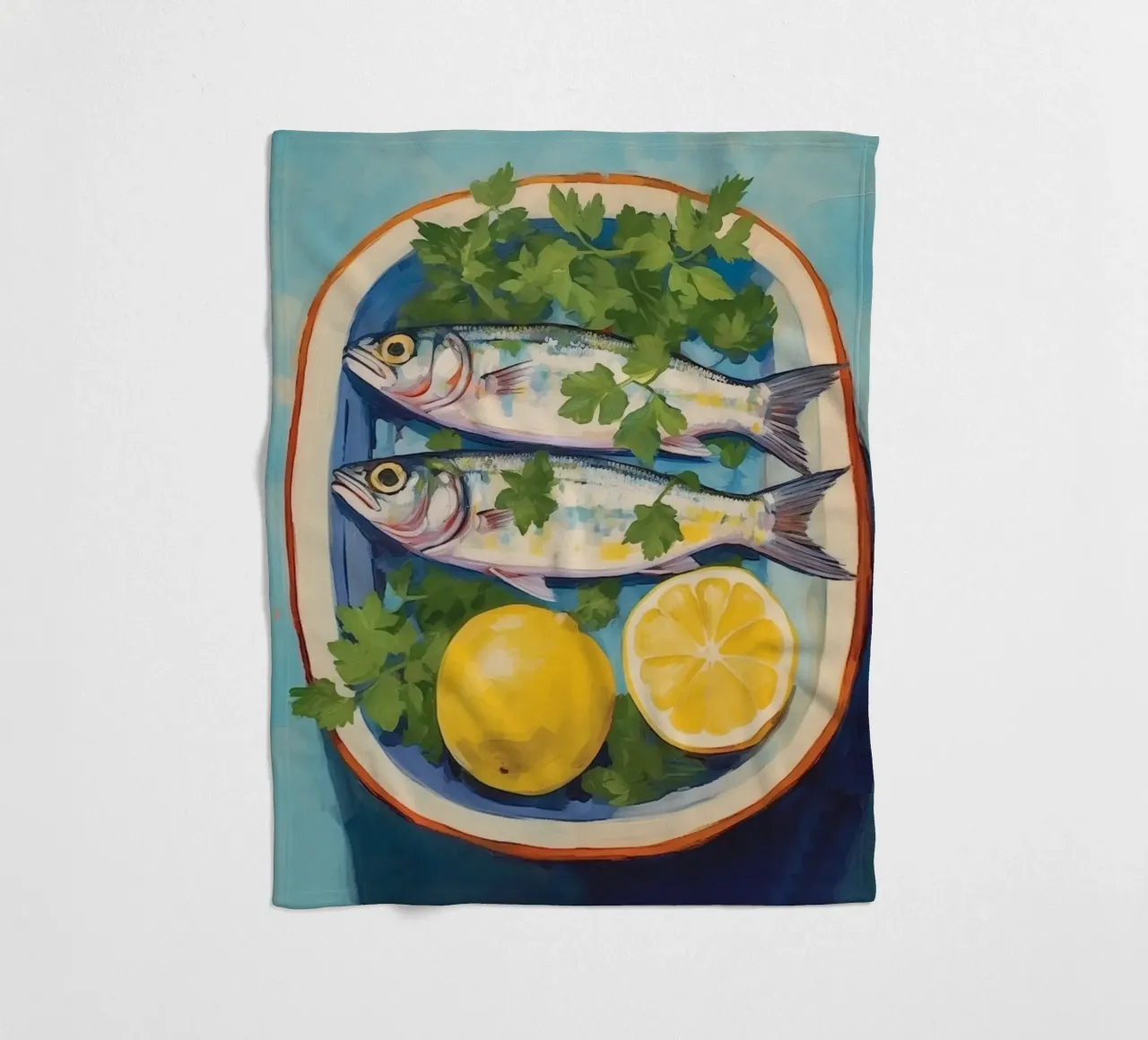 Boho Bella Vita 2 Fish 4 coperta in pile da Boho Print Collection