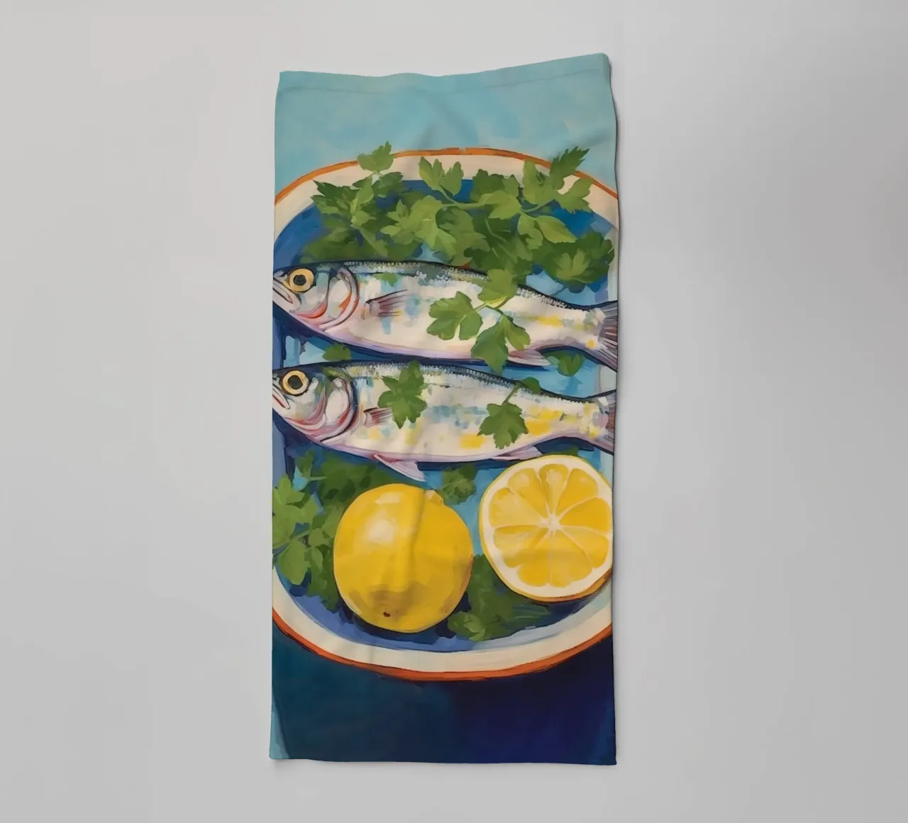 Boho Bella Vita 2 Fish 4 towel by Boho Print Collection
