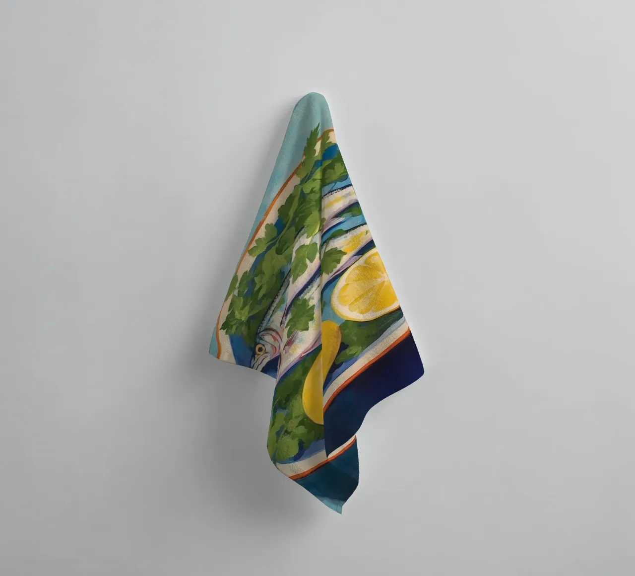 Boho Bella Vita 2 Fish 4 towel by Boho Print Collection