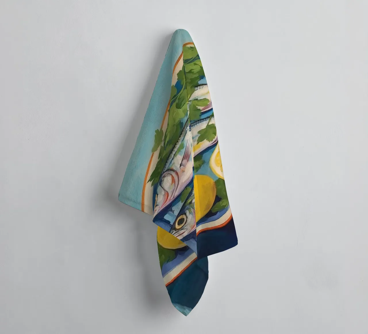Boho Bella Vita 2 Fish 4 towel by Boho Print Collection